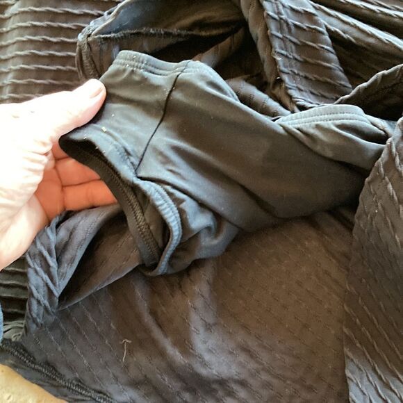 Lands’ End Plus Size textured O ring swim dress soft cup adjustable straps 2X - Picture 5 of 8